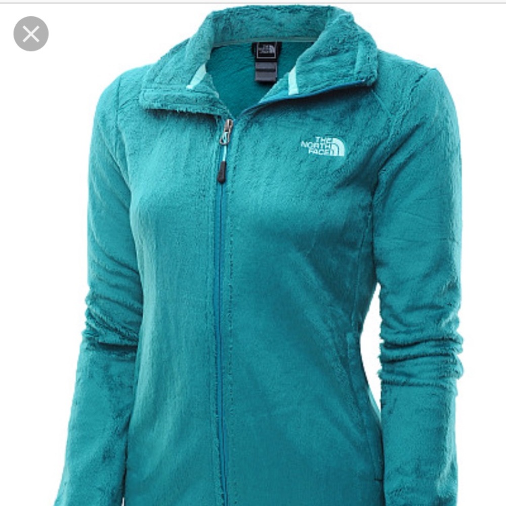 The North Face Osito 2 turquoise fleece jacket